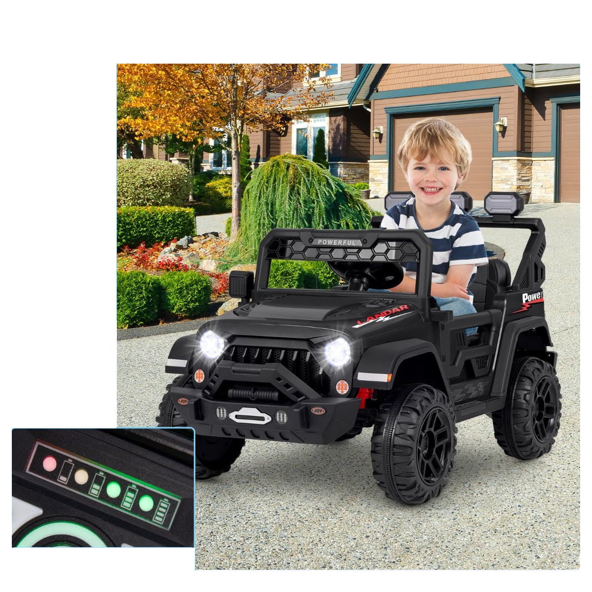 Samochód elektryczny dla dzieci jeep COSTWAY