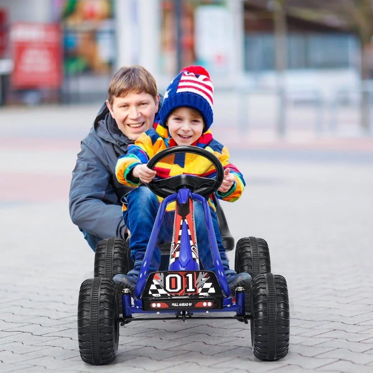 Gokart auto na pedały dla dzieci COSTWAY