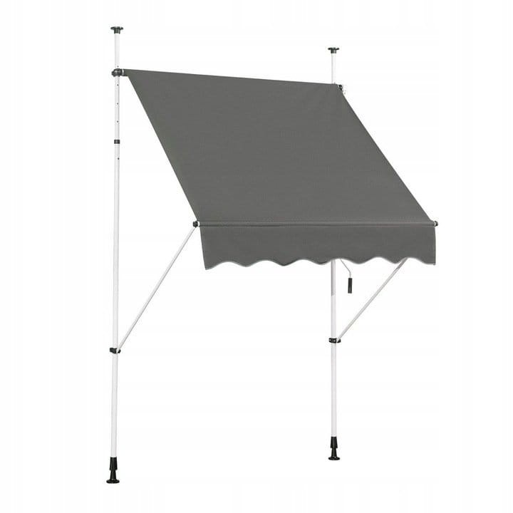 Markiza balkonowa rozporowa 150 x 120 cm COSTWAY