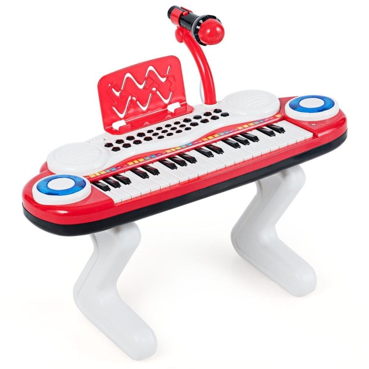 Pianino dla dzieci z mikrofonem i muzyką COSTWAY