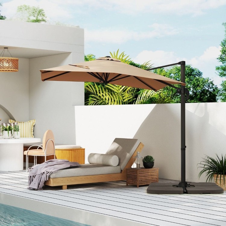 Parasol ogrodowy obrotowy 360° COSTWAY