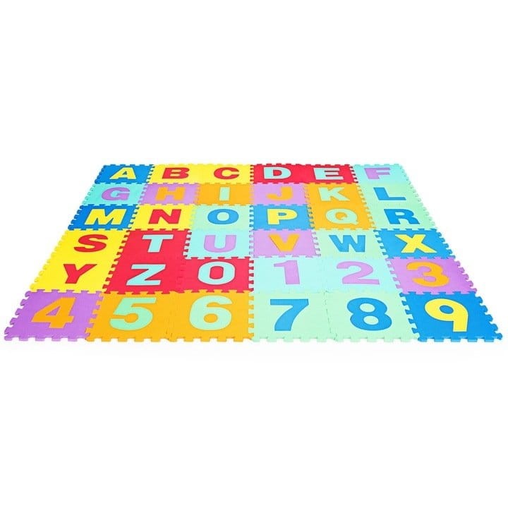 Mata piankowa edukacyjna puzzle 36 szt. 179x179cm