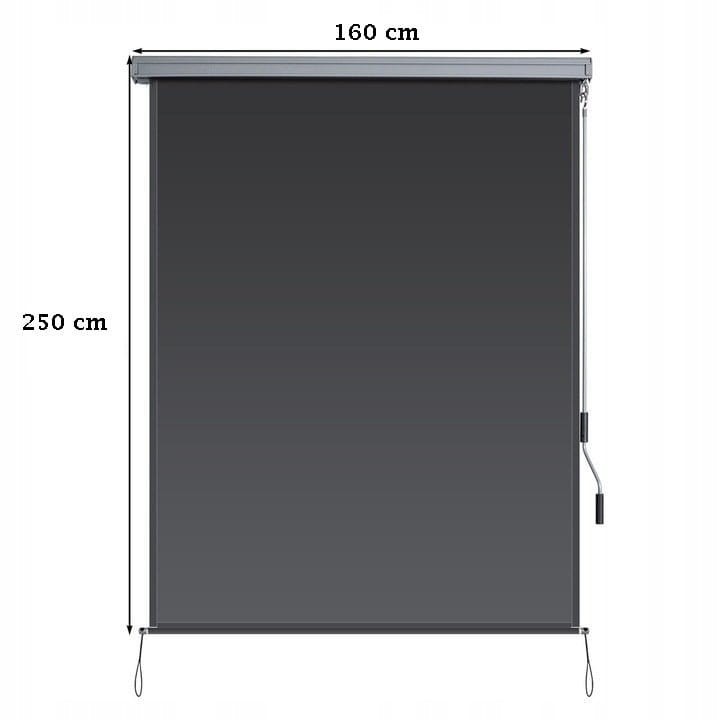 Markiza balkonowa pionowa 160x250cm