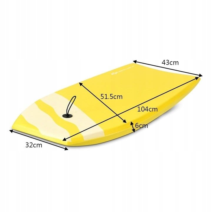 Deska bodyboard do pływania surfingu 104cm