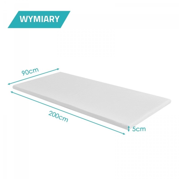 Materac nawierzchniowy nakładka chłodząca 90 x 200cm