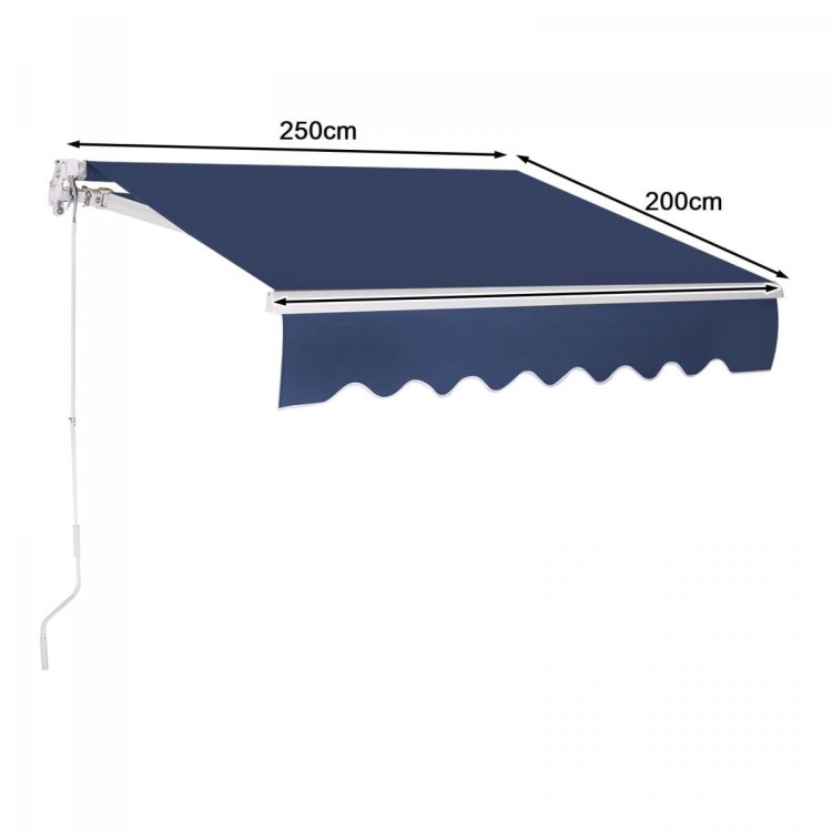 Składana markiza balkonowa tarasowa 250 x 200cm