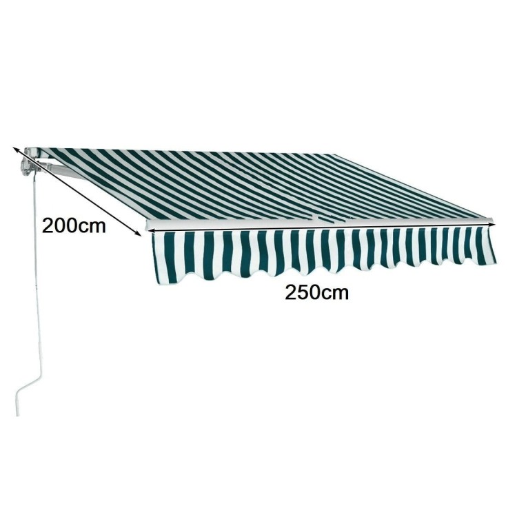 Składana markiza balkonowa tarasowa 250 x 200cm