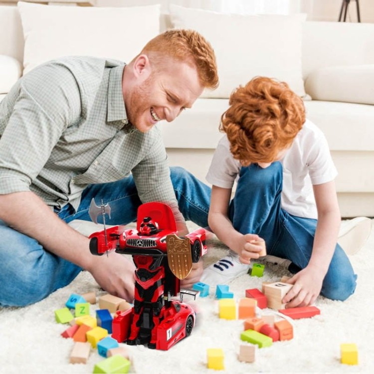 Zdalnie sterowany robot transformujący się w samochód sportowy