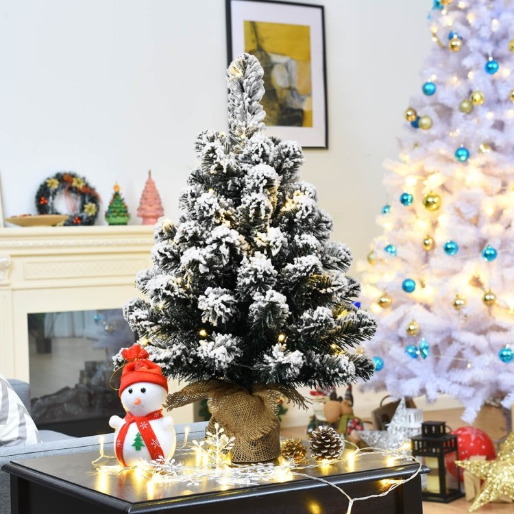 Sztuczna mini choinka 60 cm z lampkami LED