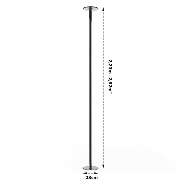 Rura do pole dance z regulowaną wysokością