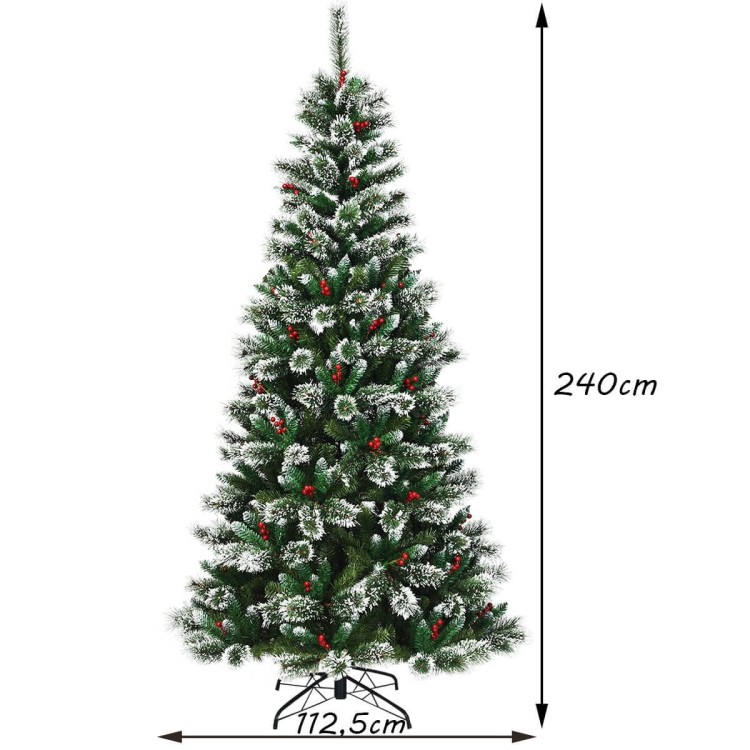 Świąteczna choinka z metalową podstawką 240 cm