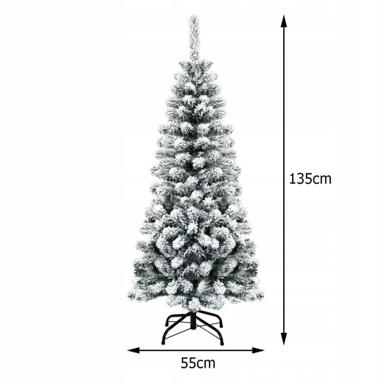 Sztuczna zimowa choinka 140 cm