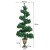 Choinka sztuczna 120cm w doniczce spirala 150 lampek LED