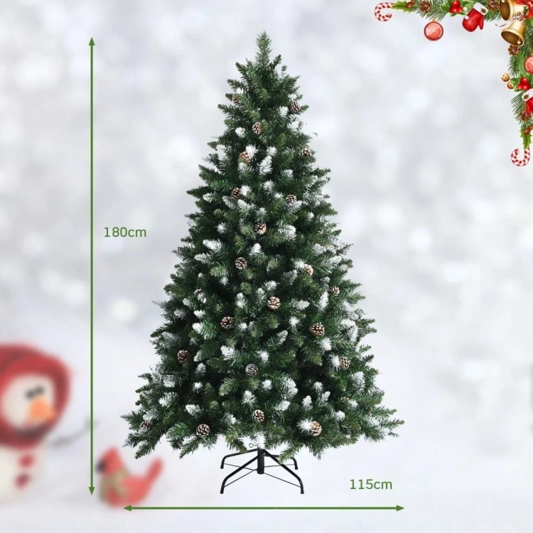 Sztuczna sosna 180 cm lekko ośnieżona choinka