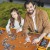 Drewniana tablica na puzzle z 4 szufladkami 80 x 65 cm