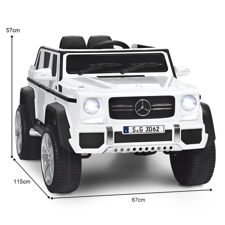 Samochód dla dzieci Mercedes Benz Maybach G650-S  z oświetleniem LED Biały