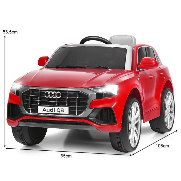 Elektryczny samochód dla dzieci Audi Q8 Czerwony