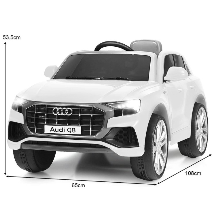 Elektryczny samochód dla dzieci Audi Q8 Biały