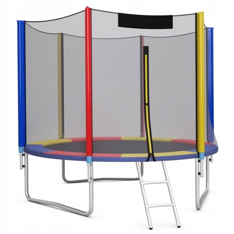 Trampolina dla dzieci z siatką i klapą 305 cm
