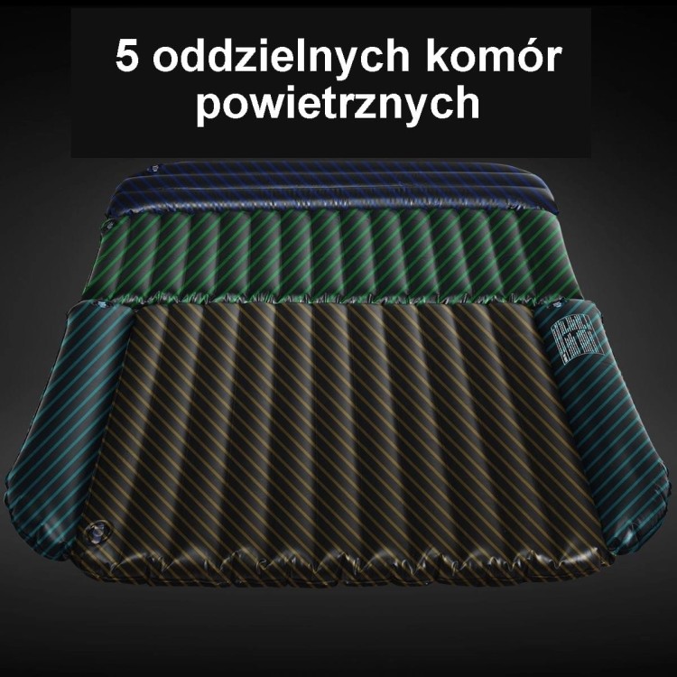 Przenośny materac pneumatyczny z elektryczną sprężarką 180 x 128 x 12 cm