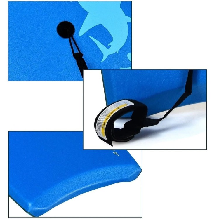 Bodyboard Paddle Board z paskiem zabezpieczającym 83 x 47 x 5,5 cm