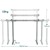 Elektryczny stelaż podstawa do biurka 109-151 x 58 x 70-120cm