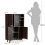 Drewniany kredens z 4 poziomami 80 x 24 x 119,5 cm