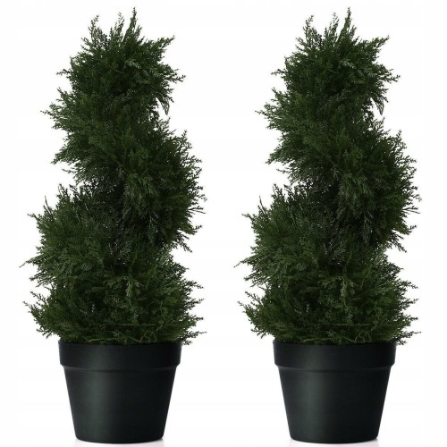 Drzewka sztuczne - iglaste 63cm 2 sztuki