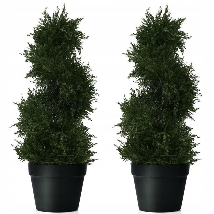 Drzewka sztuczne - iglaste 63cm 2 sztuki