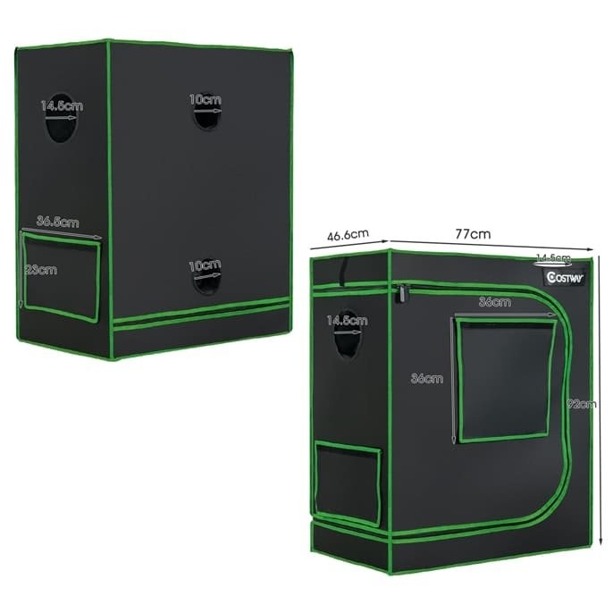 Growbox kompaktowa szklarnia 77 x 46.6 x 92 cm