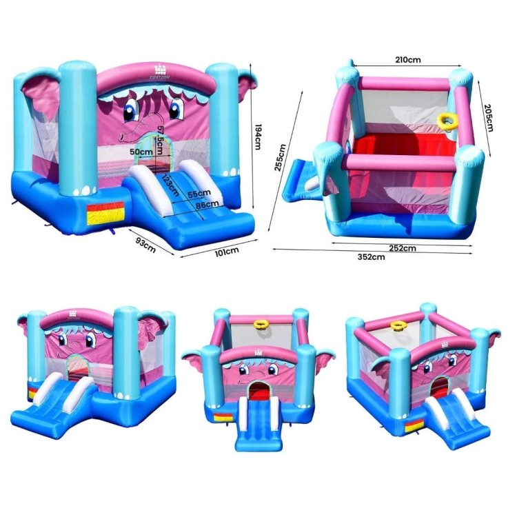 Dmuchany domek dla dzieci 3w1 255 x 352 x 194 cm