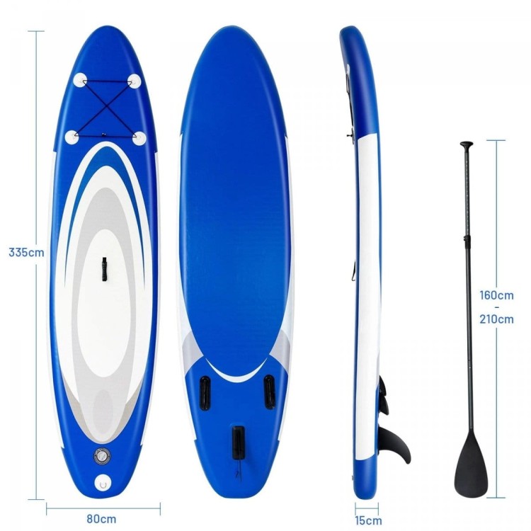 Deska SUP o wymiarach 335 x 80 x 15 cm
