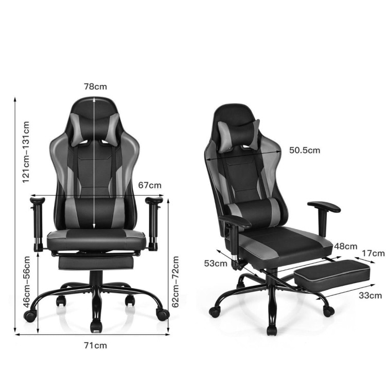 Fotel gamingowy 58 x 67 x 121-131