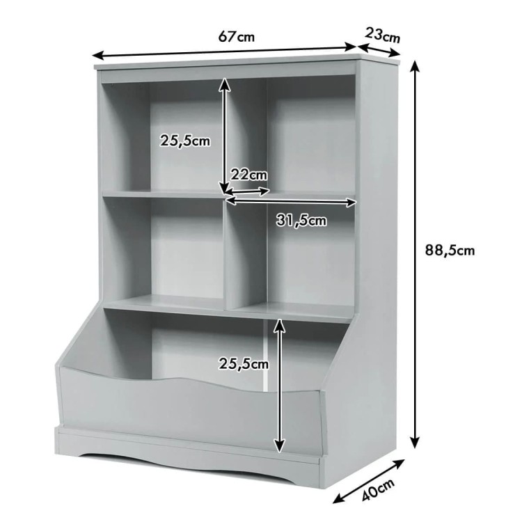 Szafka na zabawki, organizer 67 x 40 x 88,5 cm