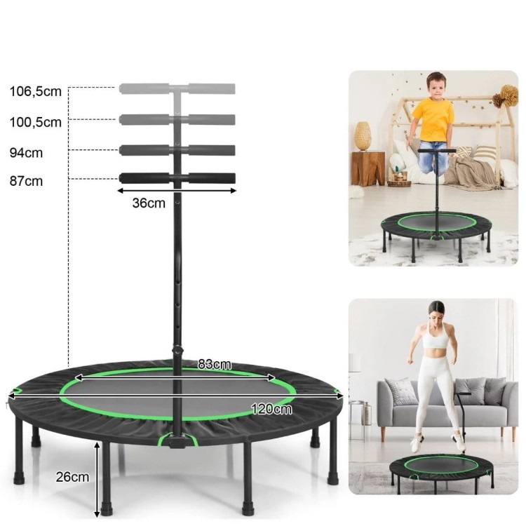 Składana trampolina fitness 120 cm