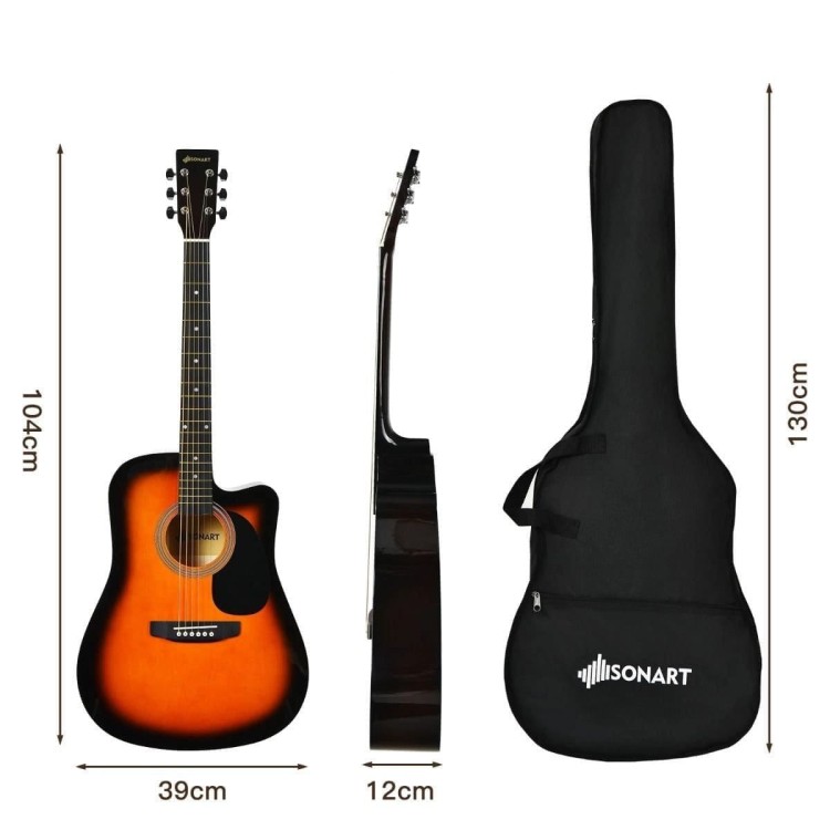 Drewniana gitara akustyczna w stylu klasycznym