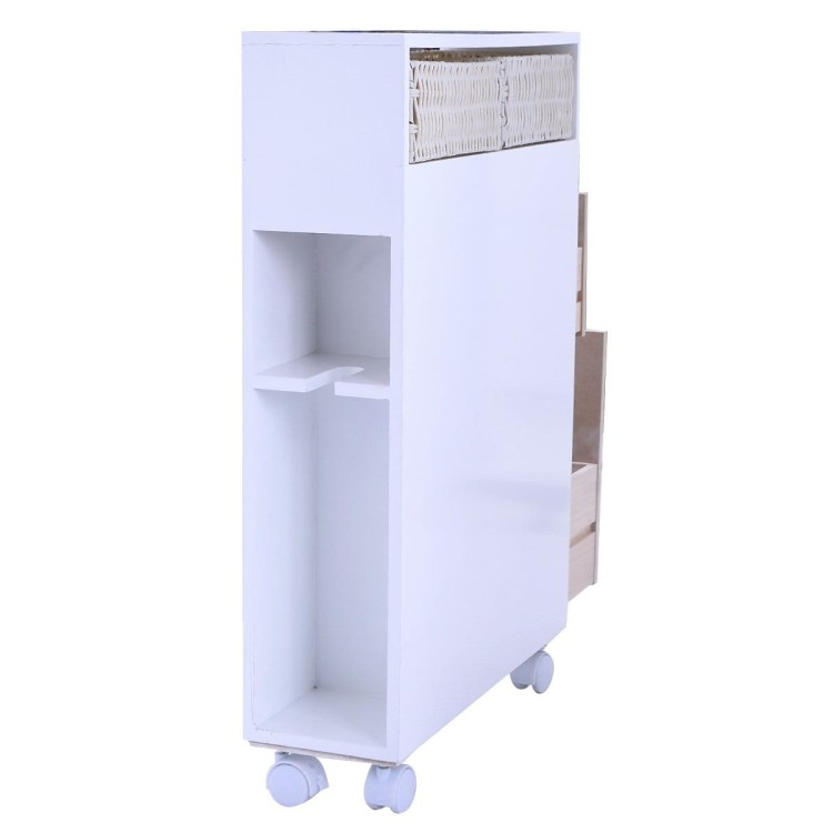 Nowoczesny kompaktowy organizer łazienkowy 50,8 x 15,2 x 72,4