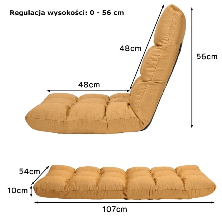 Fotel podłogowy rozkładany