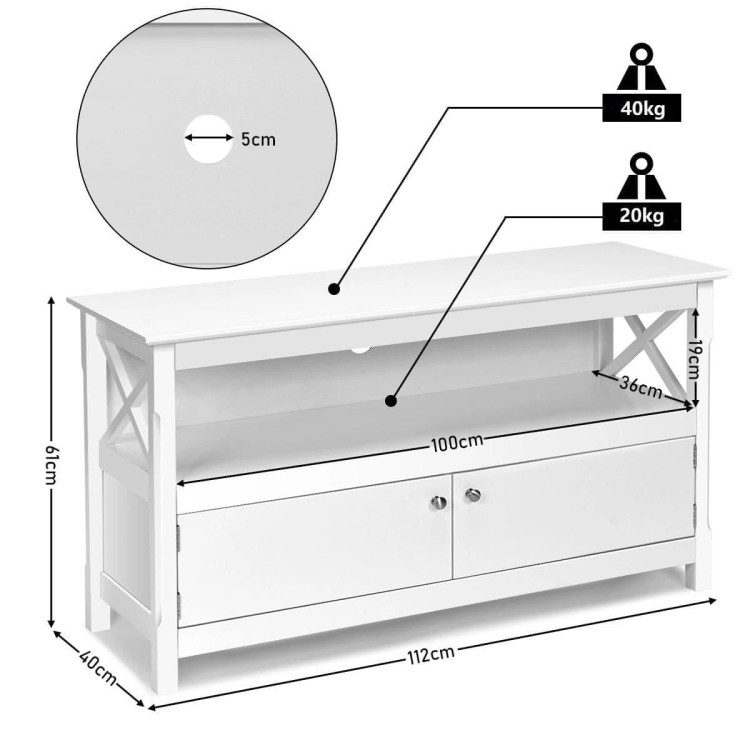 Szafka pod telewizor 112 x 40 x 61 cm