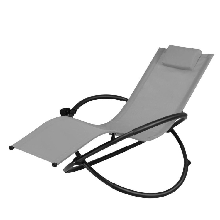Składane krzesło bujane orbitalne 74 x144 x 84,5 cm