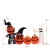Dekoracja Halloween Nadmuchiwane szkielety-dynie 226 x 45 x 130 cm