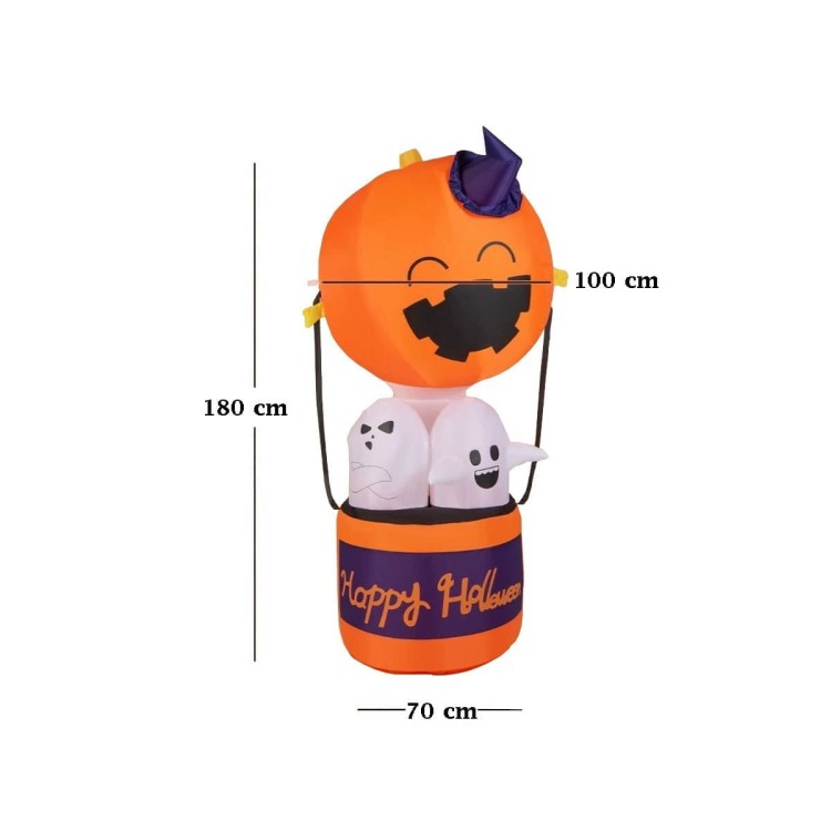 Dekoracja Halloween nadmuchiwany balon na gorące powietrze z duchami