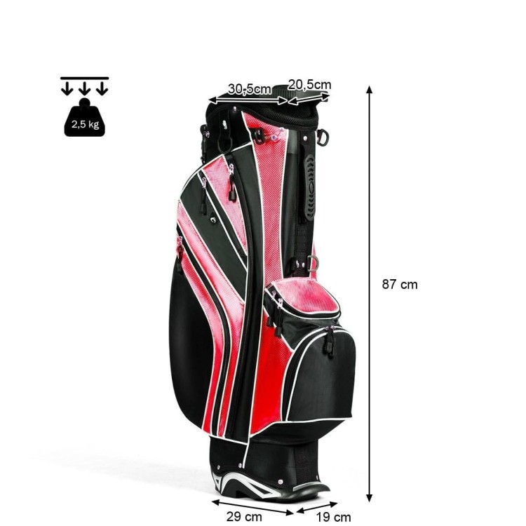 Torba golfowa z zapinanymi na zamek przegródkami i kieszonką termoizolacyjną