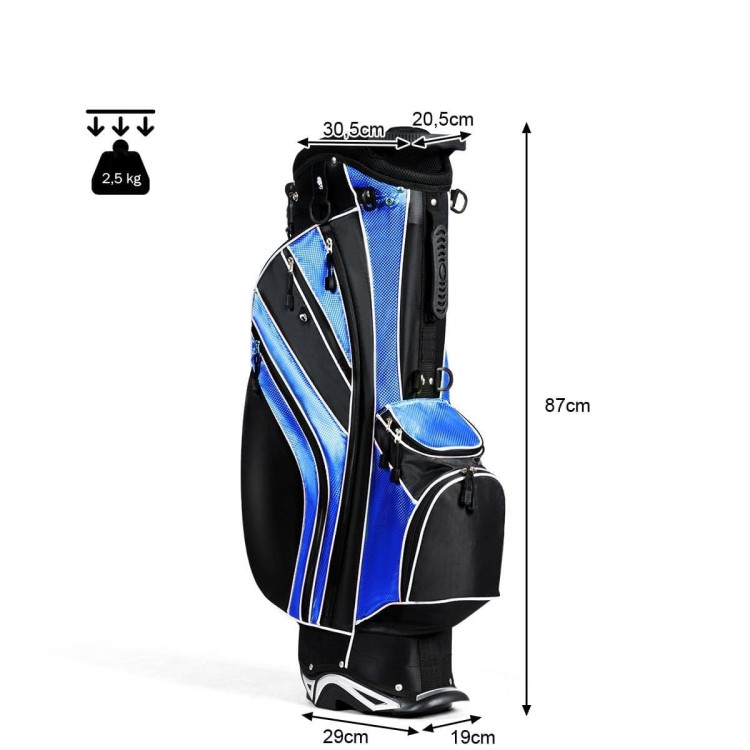 Torba golfowa z zapinanymi na zamek przegródkami i kieszonką termoizolacyjną