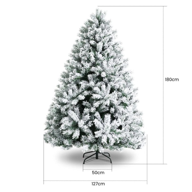 Śnieżna sztuczna choinka 180 cm