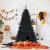 Unikalna choinka na Halloween - czarna z lampkami LED 180 cm