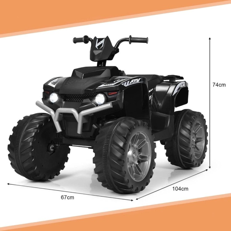 Elektryczny quad ATV dla dzieci z akumulatorem i światłami LED