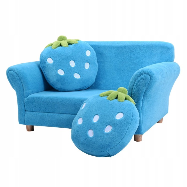 Mini sofa kanapa dla dzieci truskawka