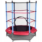 Trampolina dla dzieci z siatką i klapą 140cm