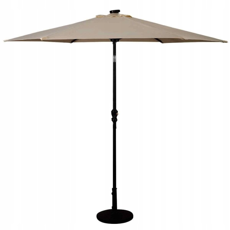 Parasol ogrodowy z diodami solarnymi led 270 cm